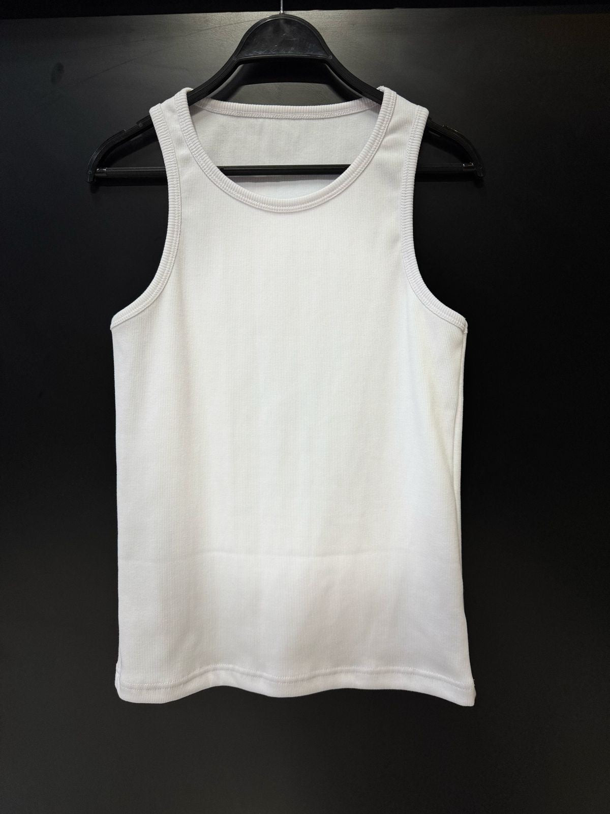 Cropped Ribbed Streetwear Tank Top