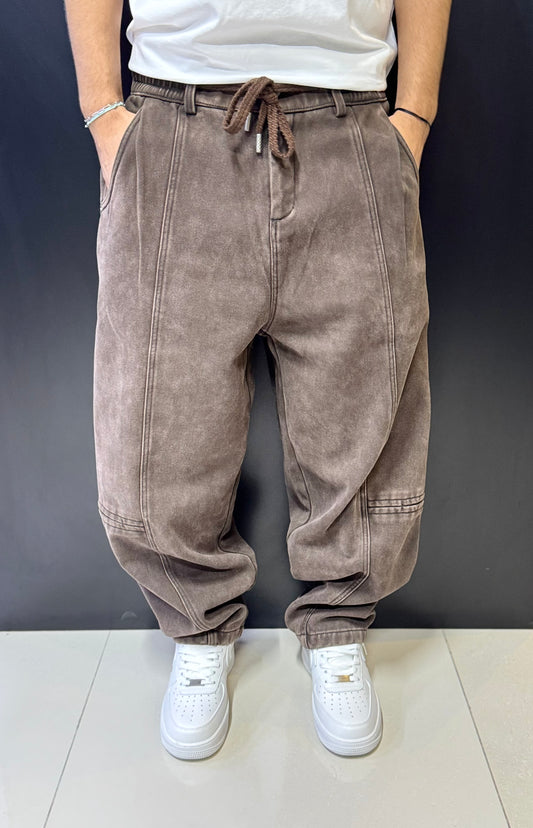 Vintage-Washed Relaxed Fit Cargo Pants